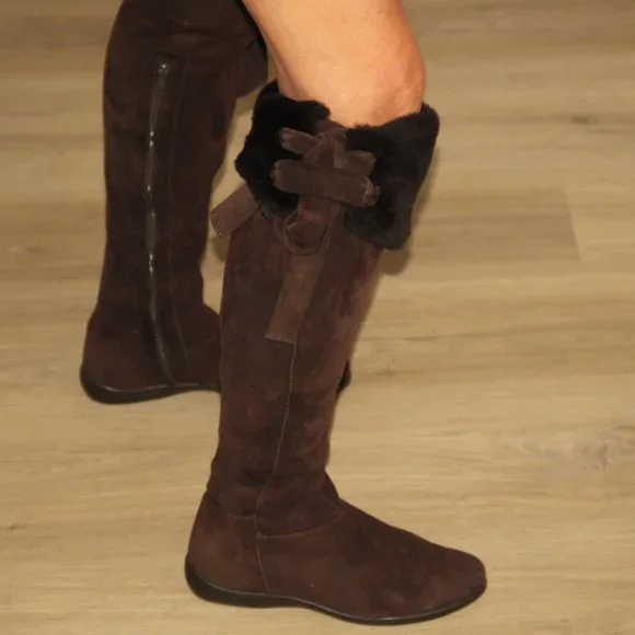 DKNY Brown Soft Leather Boot DKNY Women main image 3